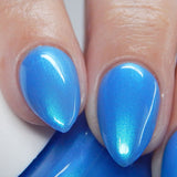 What-EVER! - blue shimmer nail polish