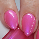 Pretty Fly - light pink shimmer nail polish