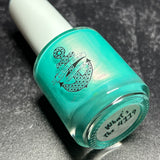 What's the 411? - turquoise shimmer nail polish