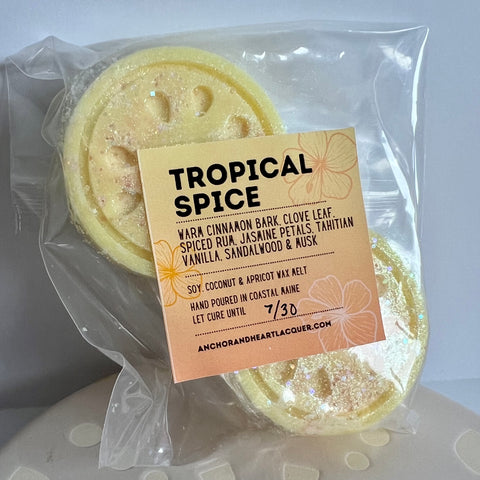 Tropical Spice - highly scented wax melt