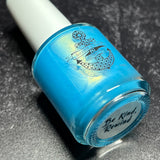 Be Kind, Rewind - sky blue shimmer nail polish